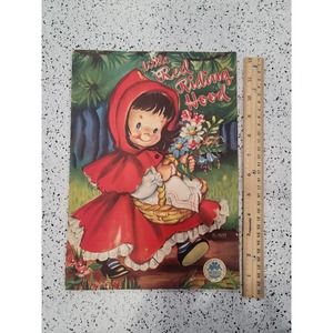 1949 Merrill Little Red Riding Hood cloth like children's picture book